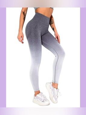 NWT Boutique Ombre Grey Leggings